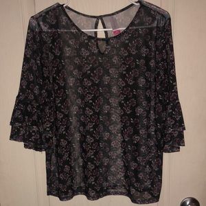 Floral Ruffle Blouse